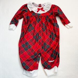 Vintage Playskool Plaid Romper